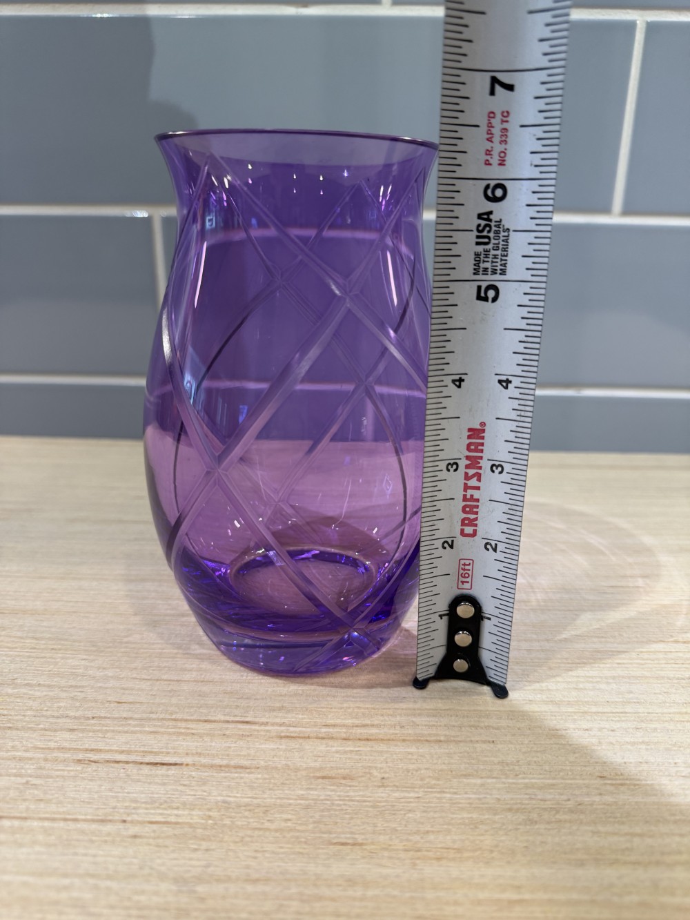 Purple Etched Vase (FTD)