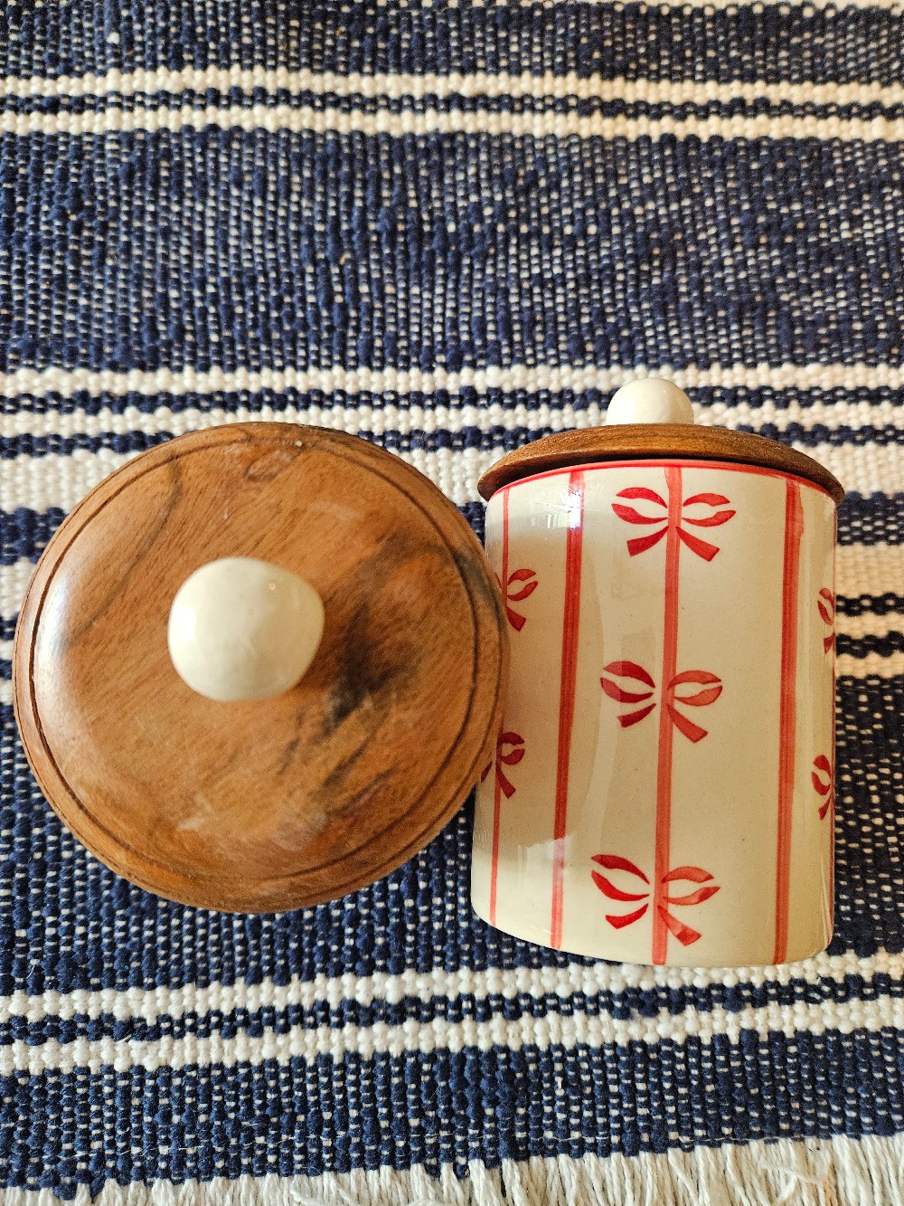 festive ceramic holiday canisters