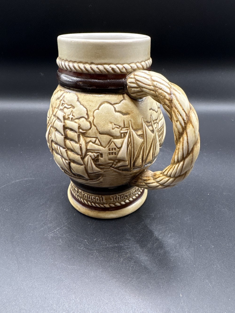 Avon 1982 Sailing Ship Stein ~4.5 in H Vintage