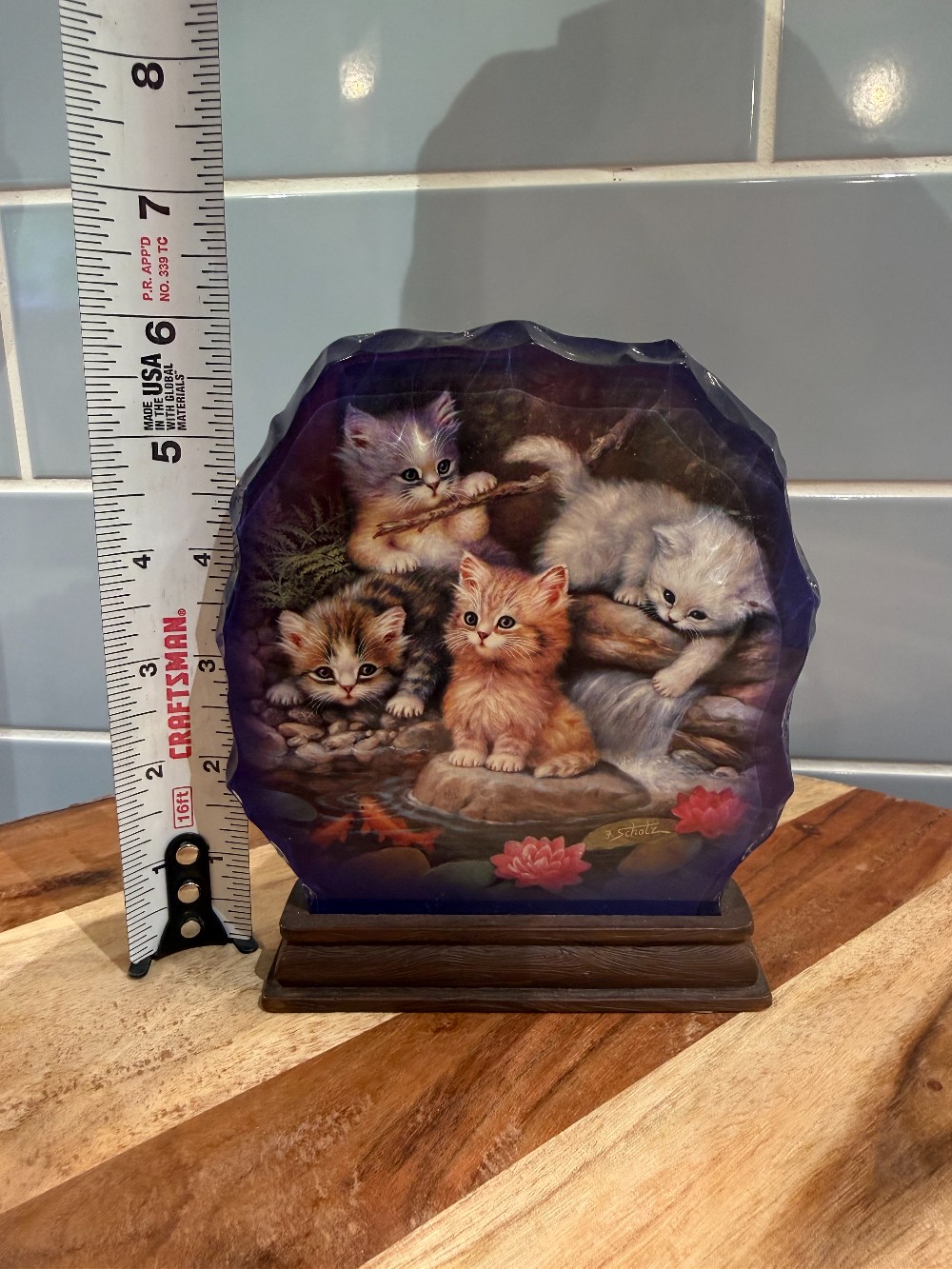 Vtg. Resin Bradford Exchange Plaque