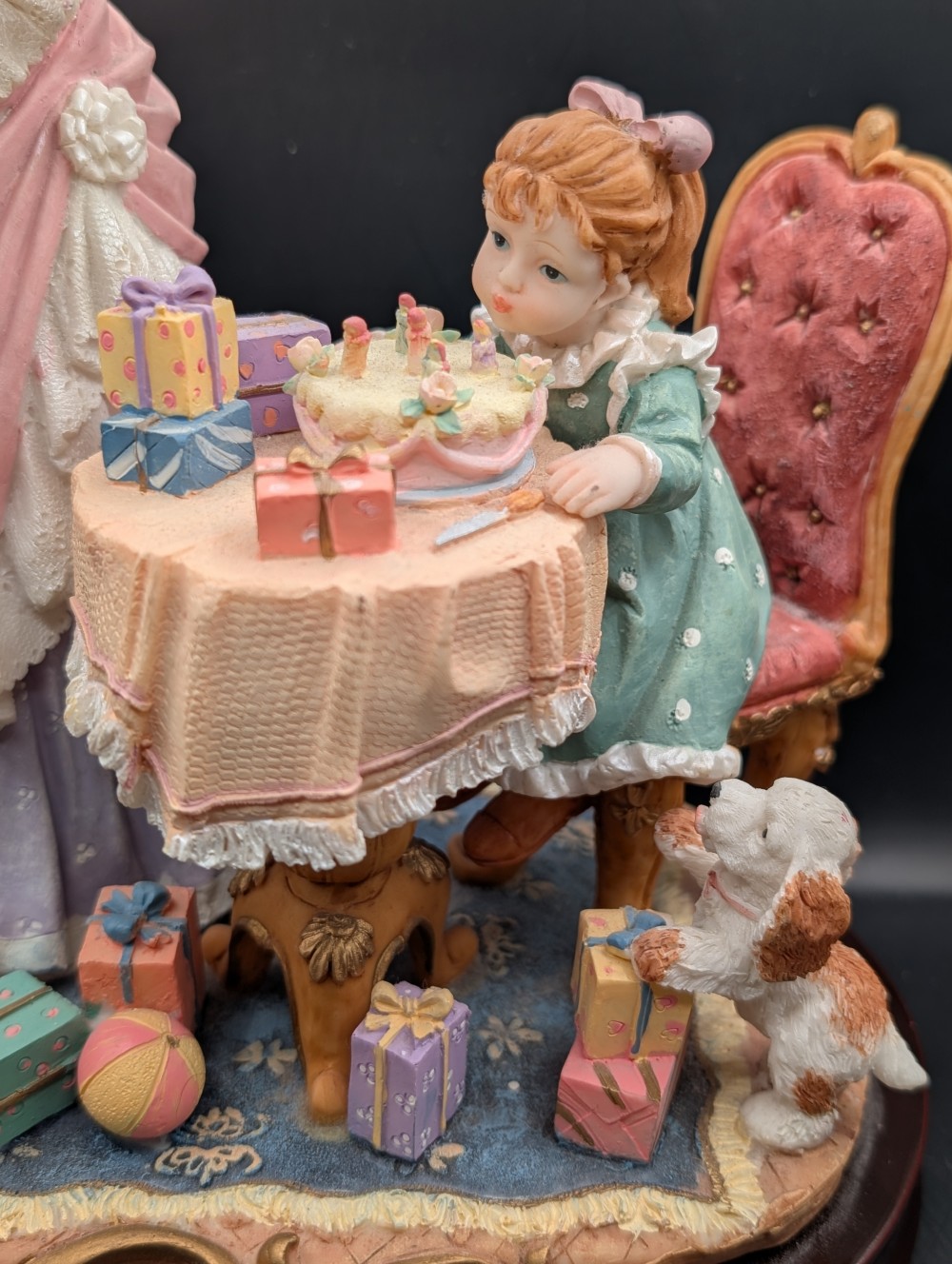 Vtg Gentili Victorian birthday figurine