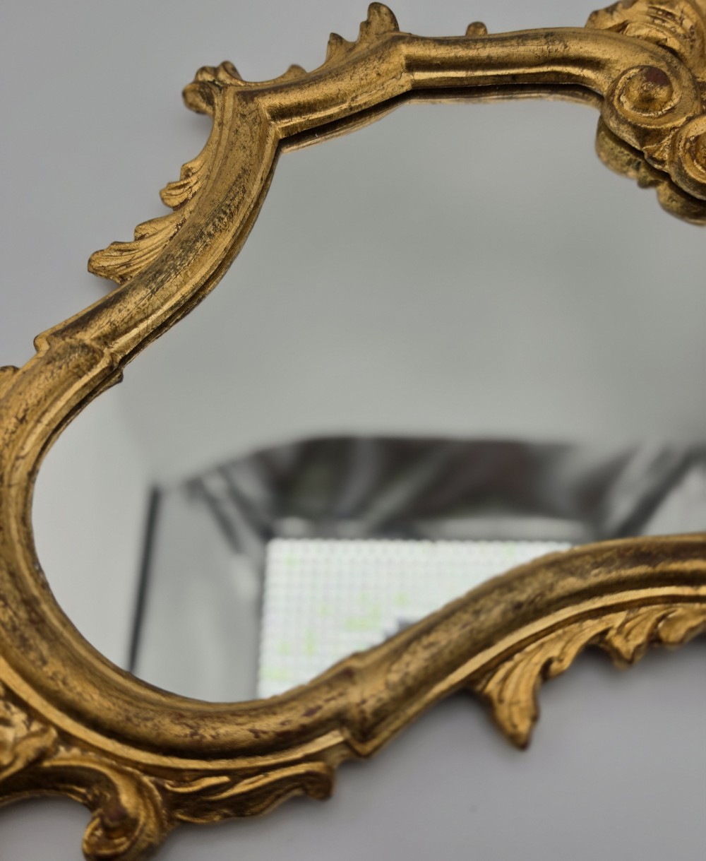 Vintage Italian Florentina Gold Giltwood Mirror