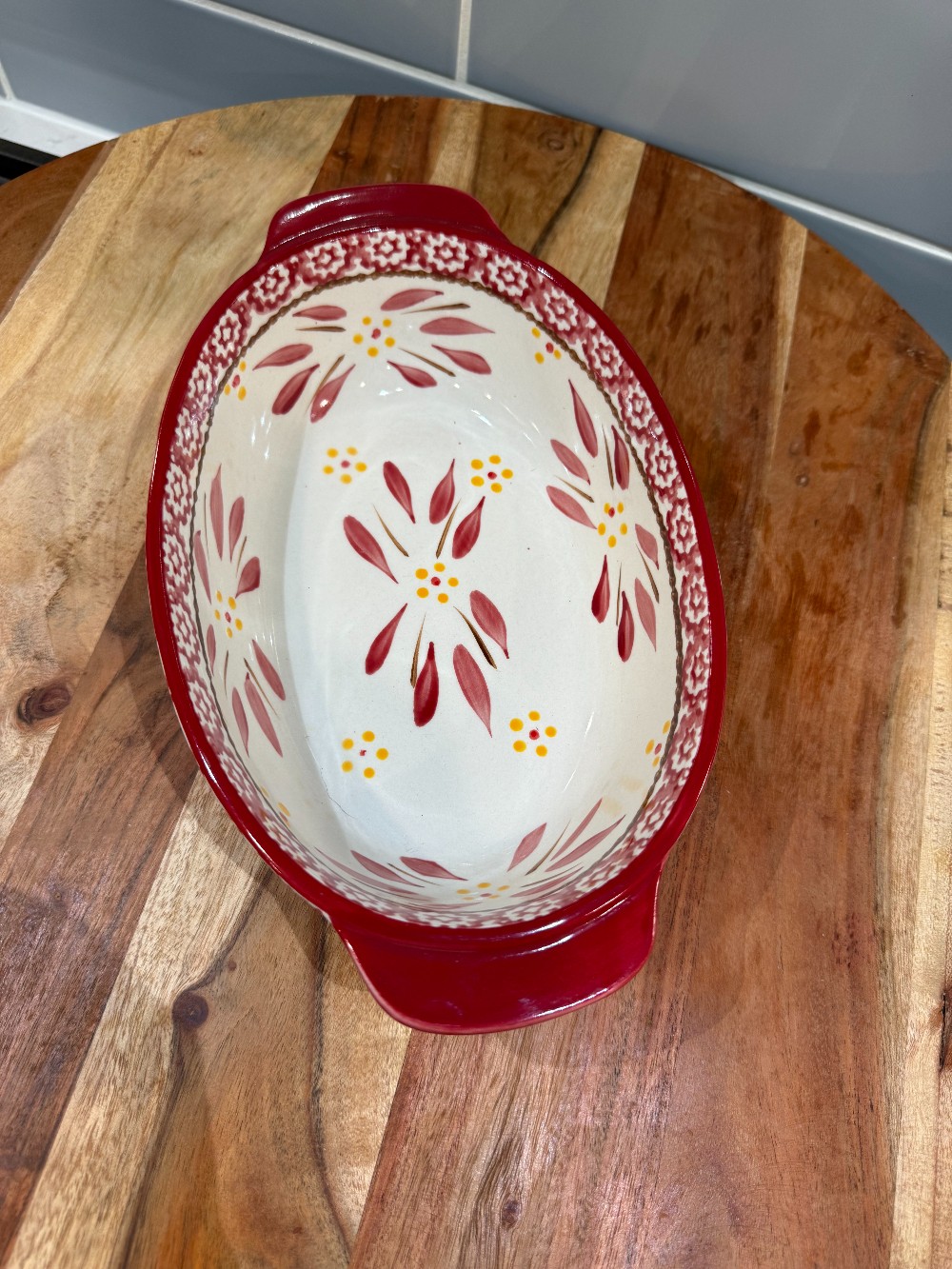 4 pc. Temptaitions Red Old World Casserole Set