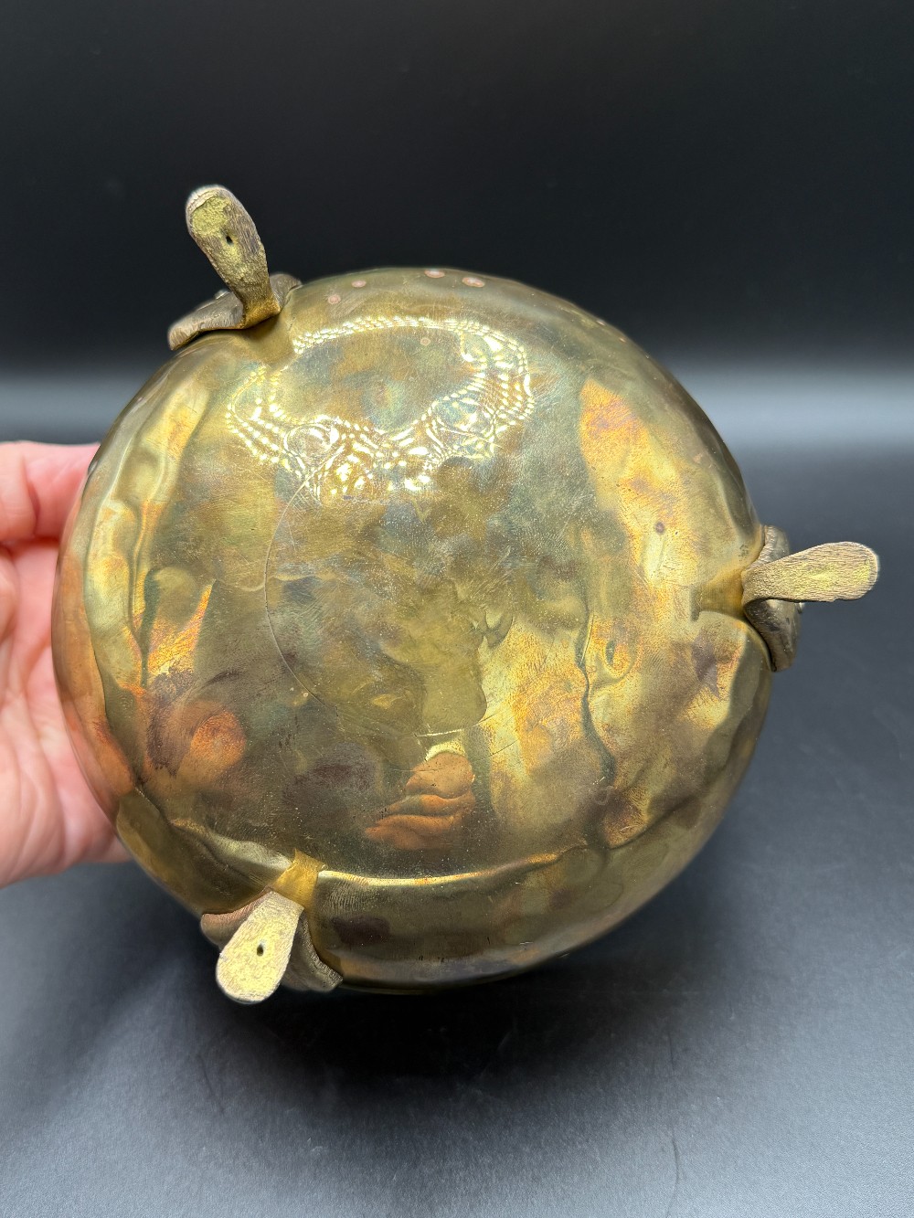 Brass Planter Cauldron Style