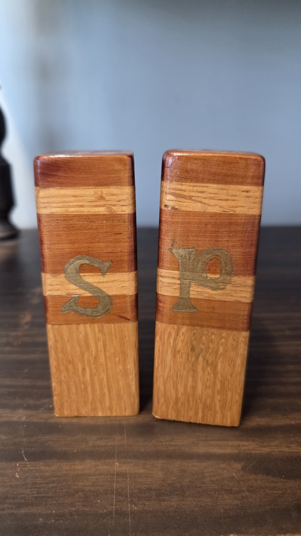 KP-851 handmade wood S&P