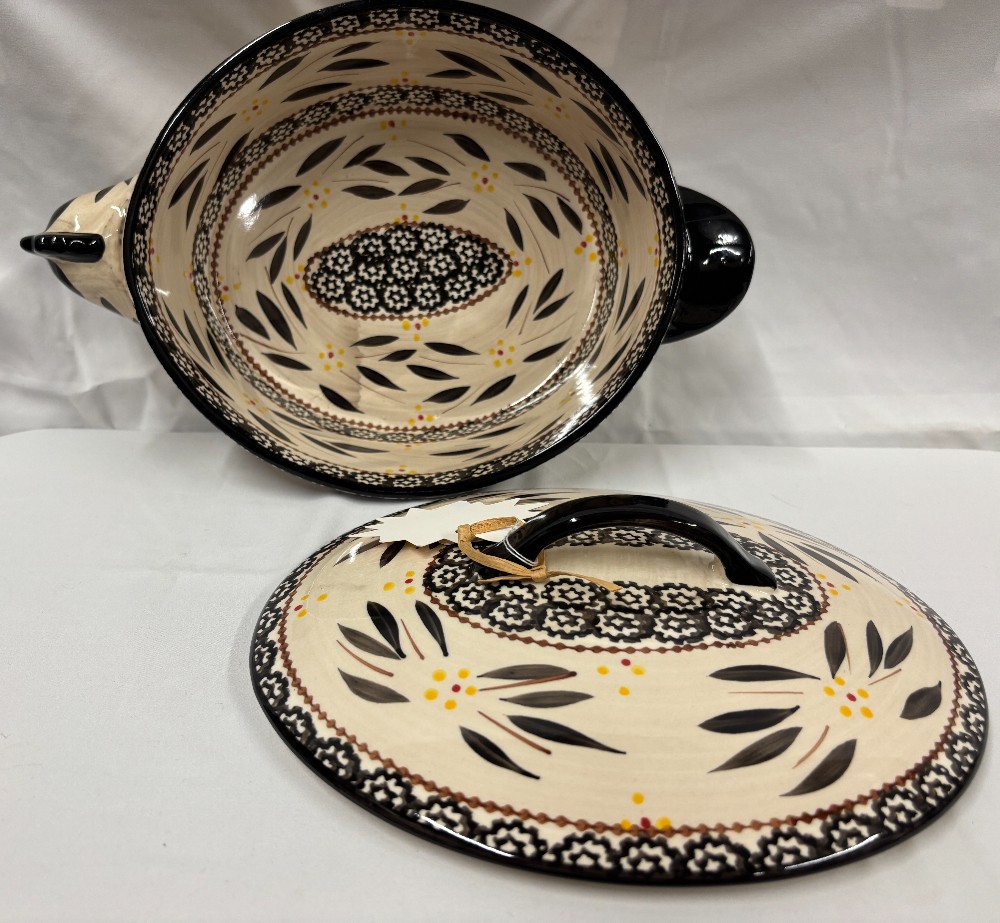 Dinnerware Temp-Tations 11 pcs TARA ovenware chicken hen baker w/wire rack