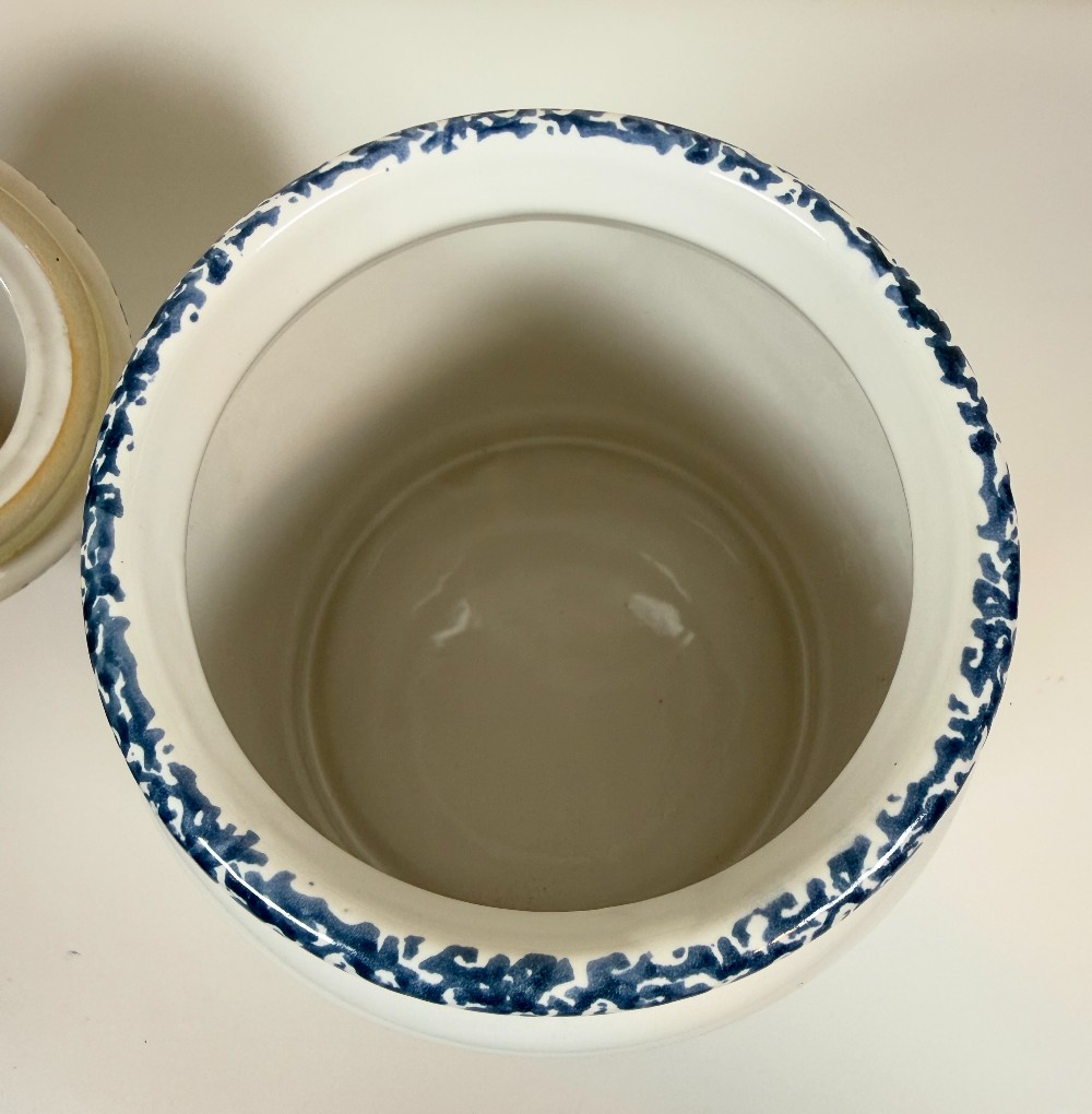 Blue Hearts Ceramic Cookie Jar