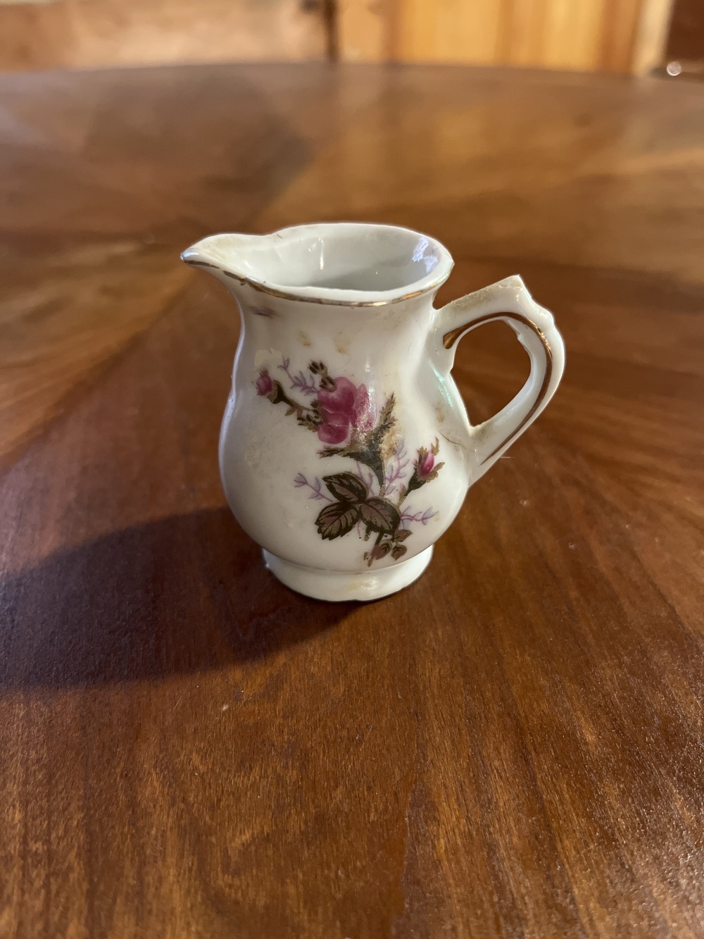 Vtg mini ceramic pitcher - 2.5” tall