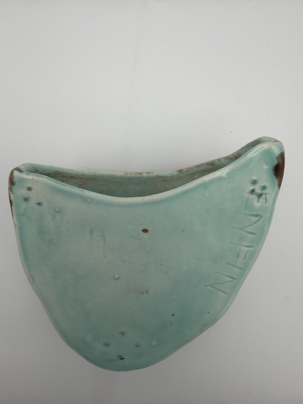 Handmade Studio Pottery Wall Pocket