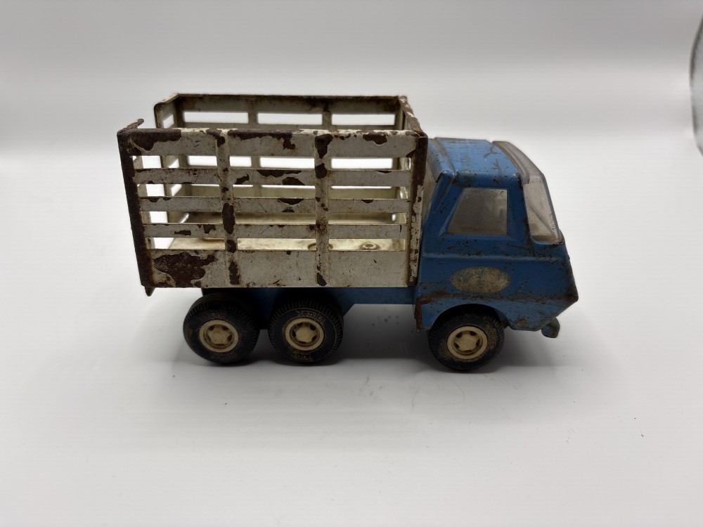 Tonka Stake Bed Truck Blue and White 1960-70s