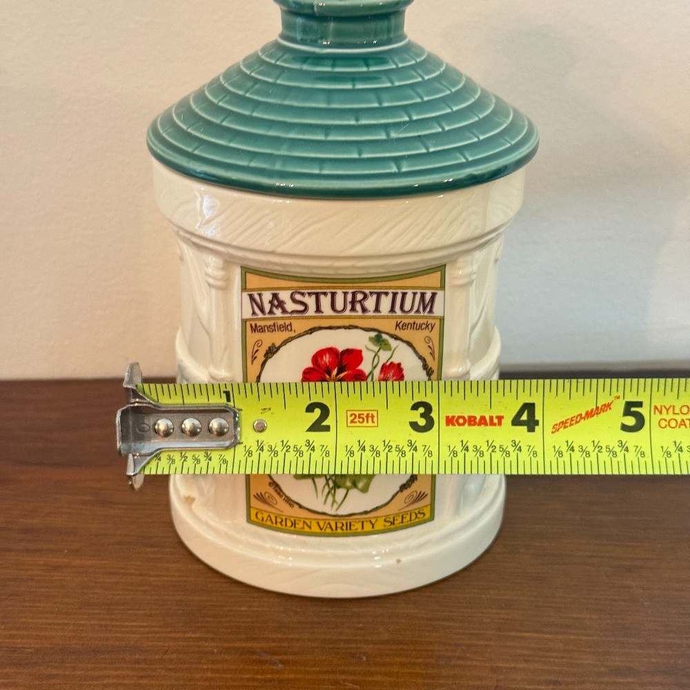Nasturtium Seed Packet Canister, Hearth and Home AS-IS