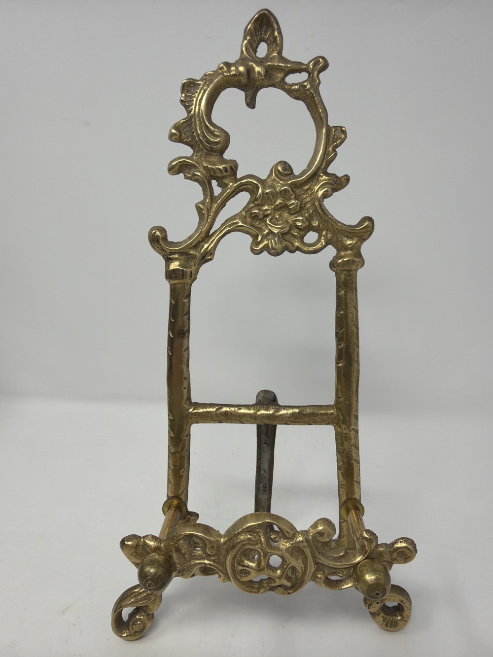 Vintage Ornate Brass Display Easel
