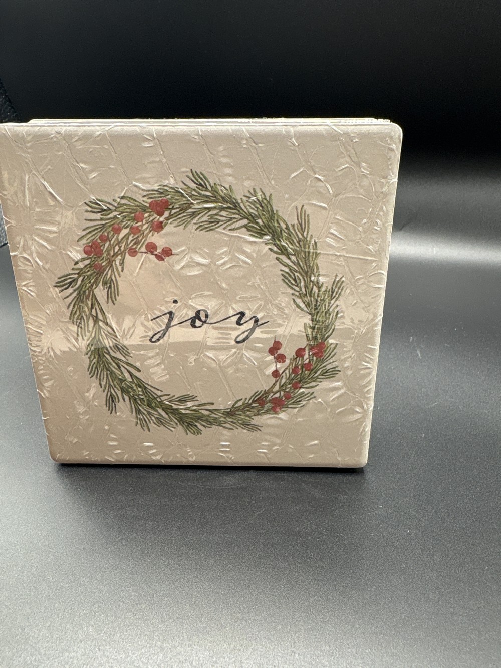 Christmas Tree/Wreath Coasters Set of 4 NIP