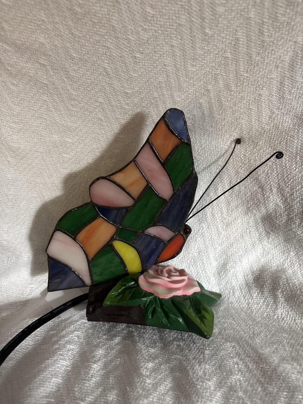 Stained Glass Butterfly Lamp