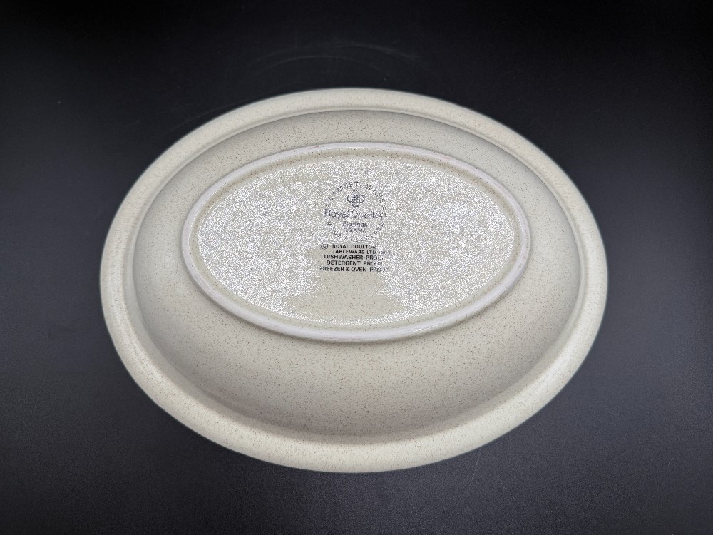 Royal Doulton Lambethware Florinda Oval Vegetable Serving Bowl LS1042 Vintage