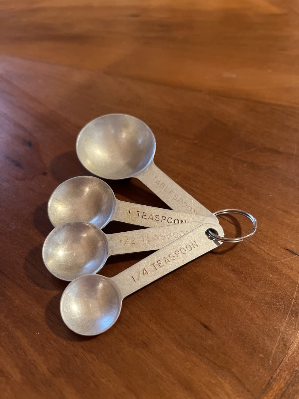 Vtg aluminum measuring spoons