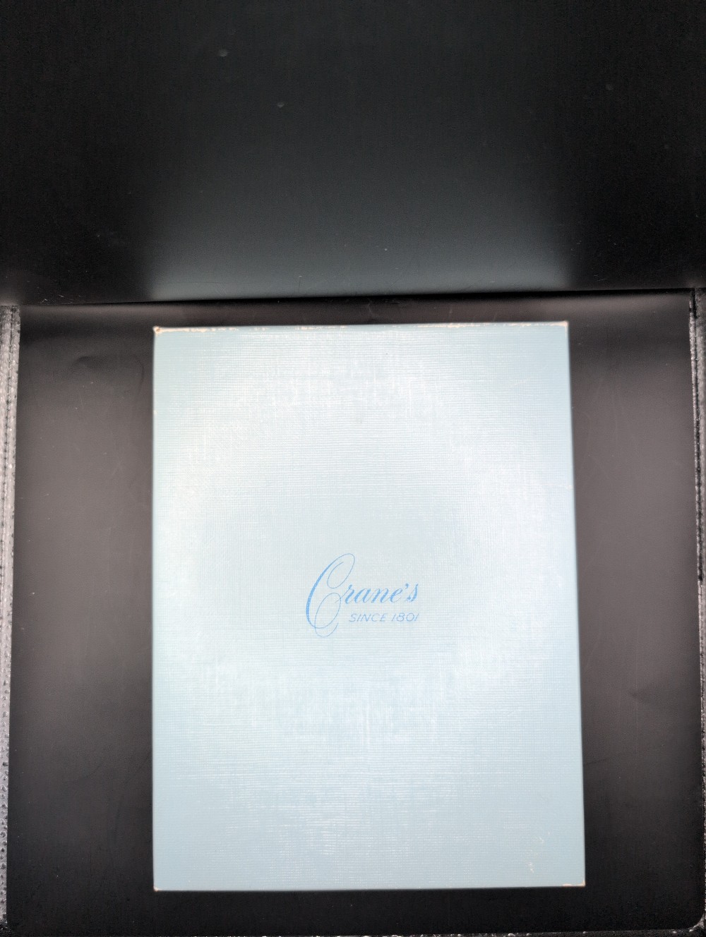 Crane's stationery set in box, 16 envelopes + paper