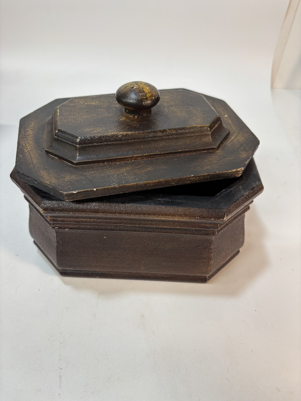 Wooden Box Tea Caddy Trinket Tobacco