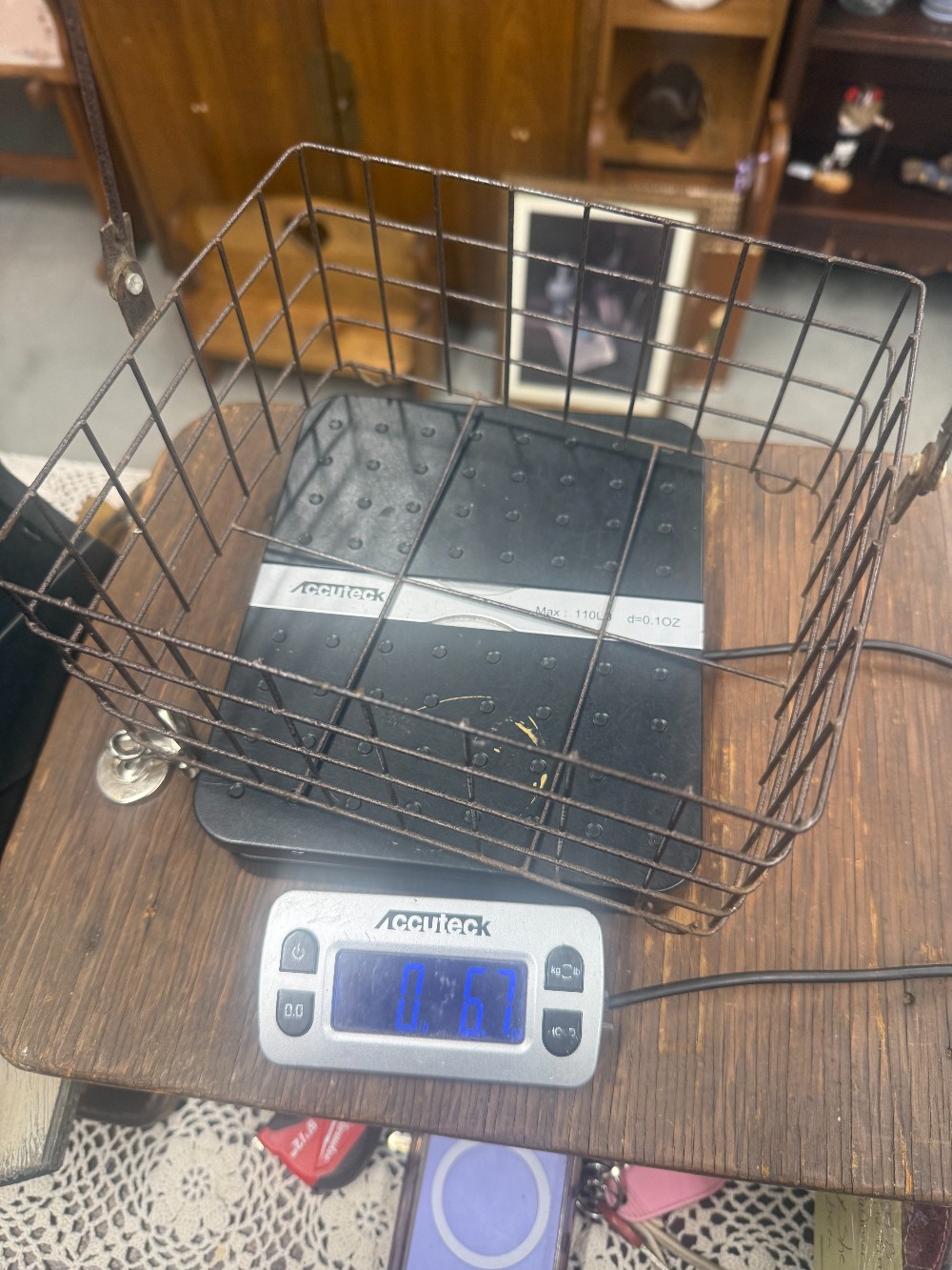 Wire Basket with Swing Handle