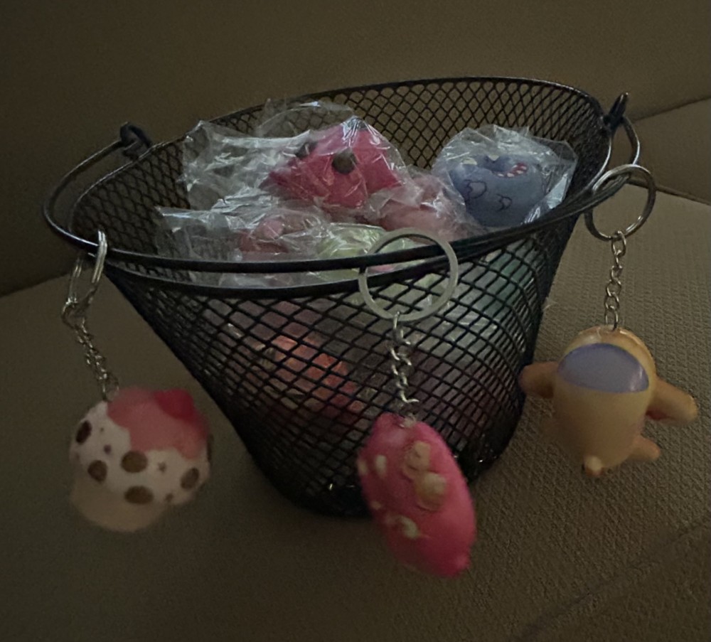 Assorted squishy keychains