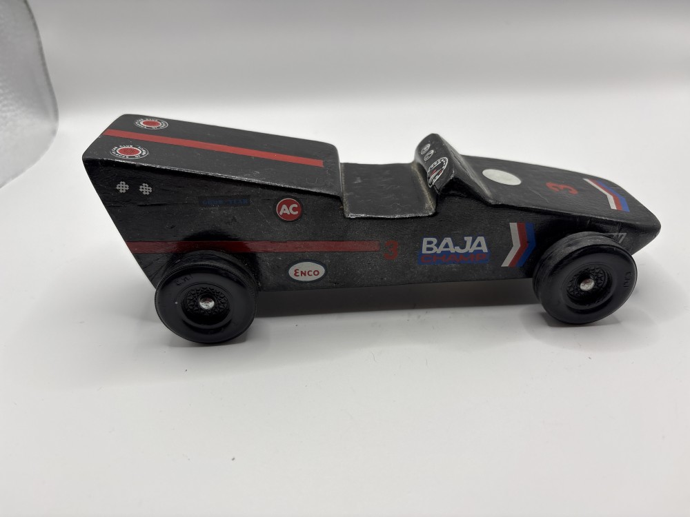 Boy Scouts Vintage Pinewood Derby Race Car Handmade 1970s