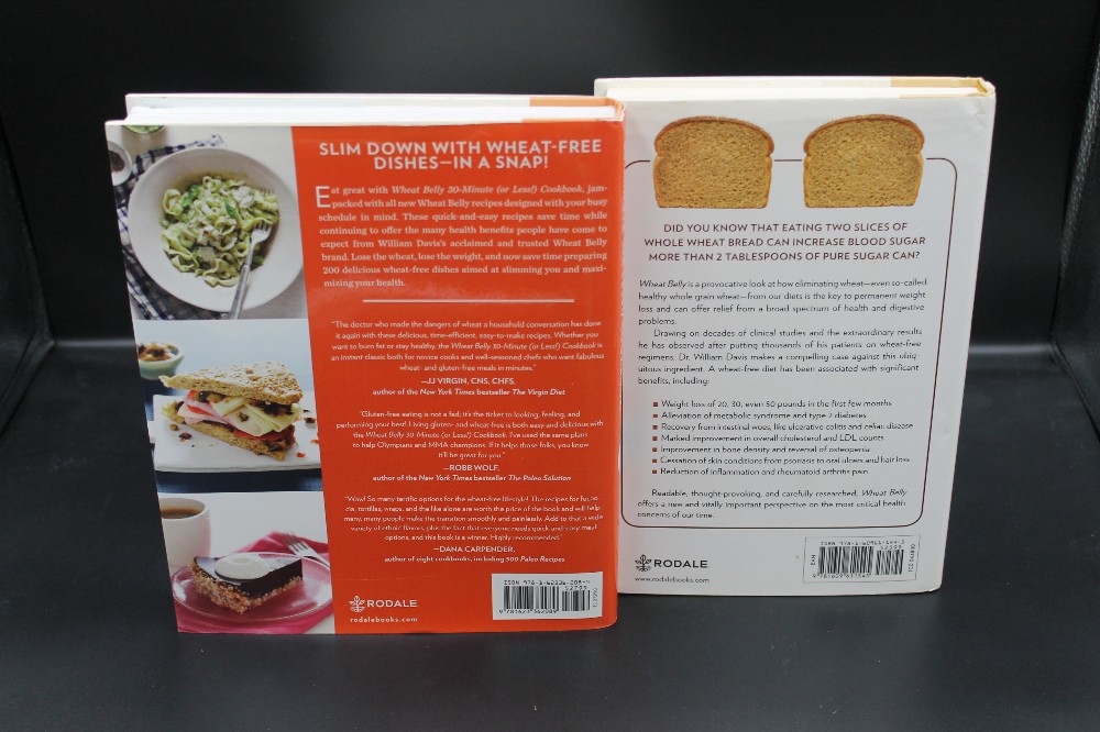 WHEAT BELLY book and cookbook bundle