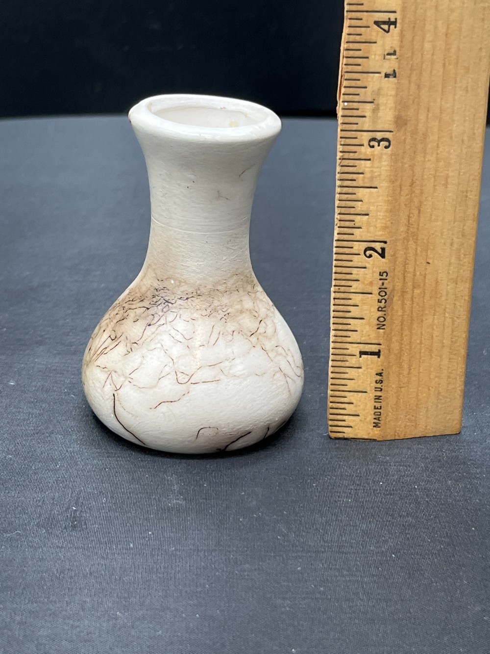 Vail Navajo Pottery Horsehair Vase as is