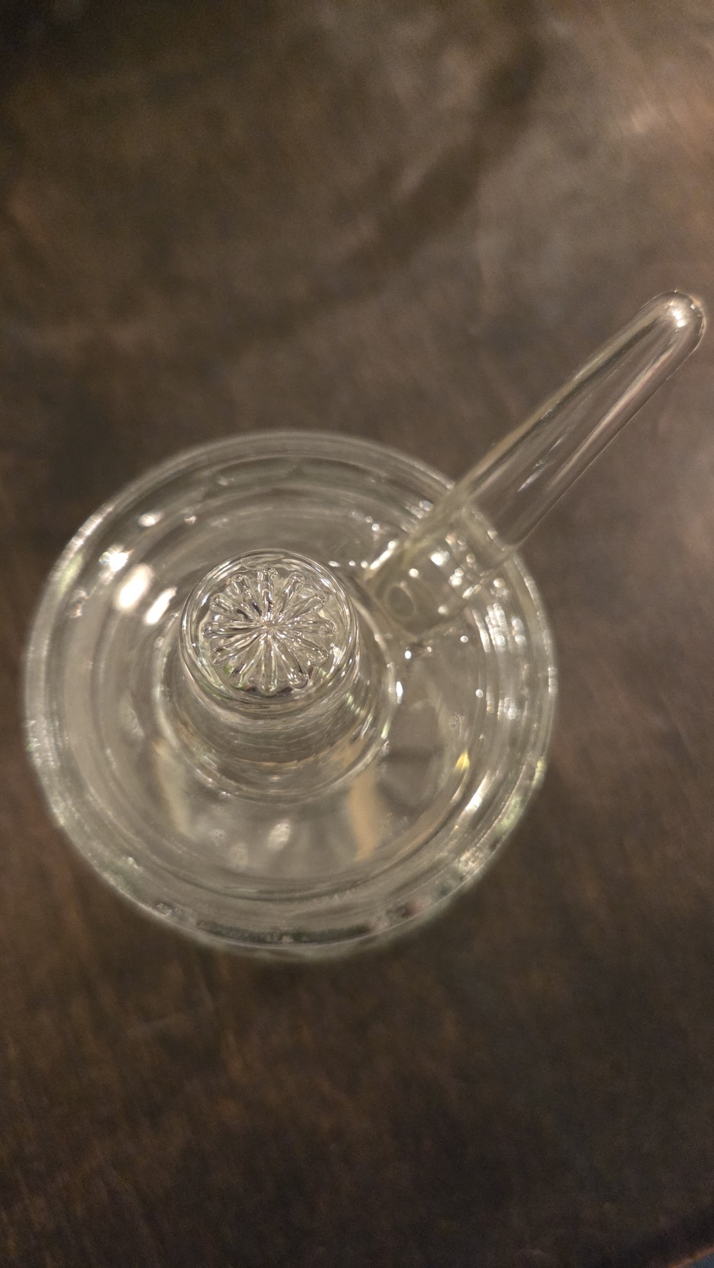 KP-1822 clear glass jam jar w/spoon