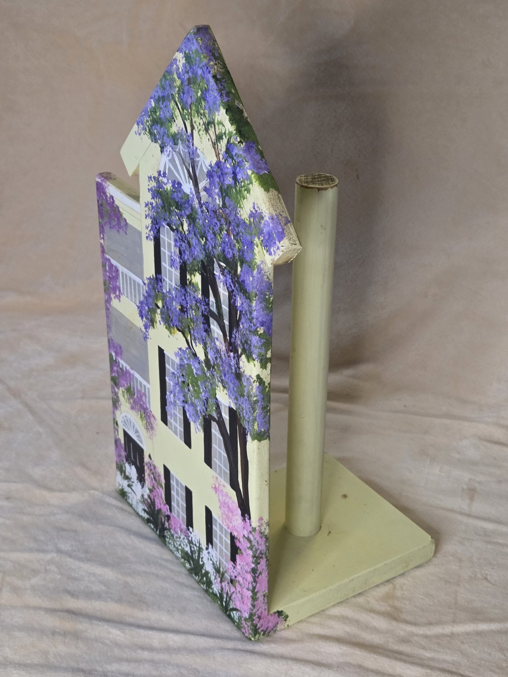 Handmade, Signed P. Towel Holder