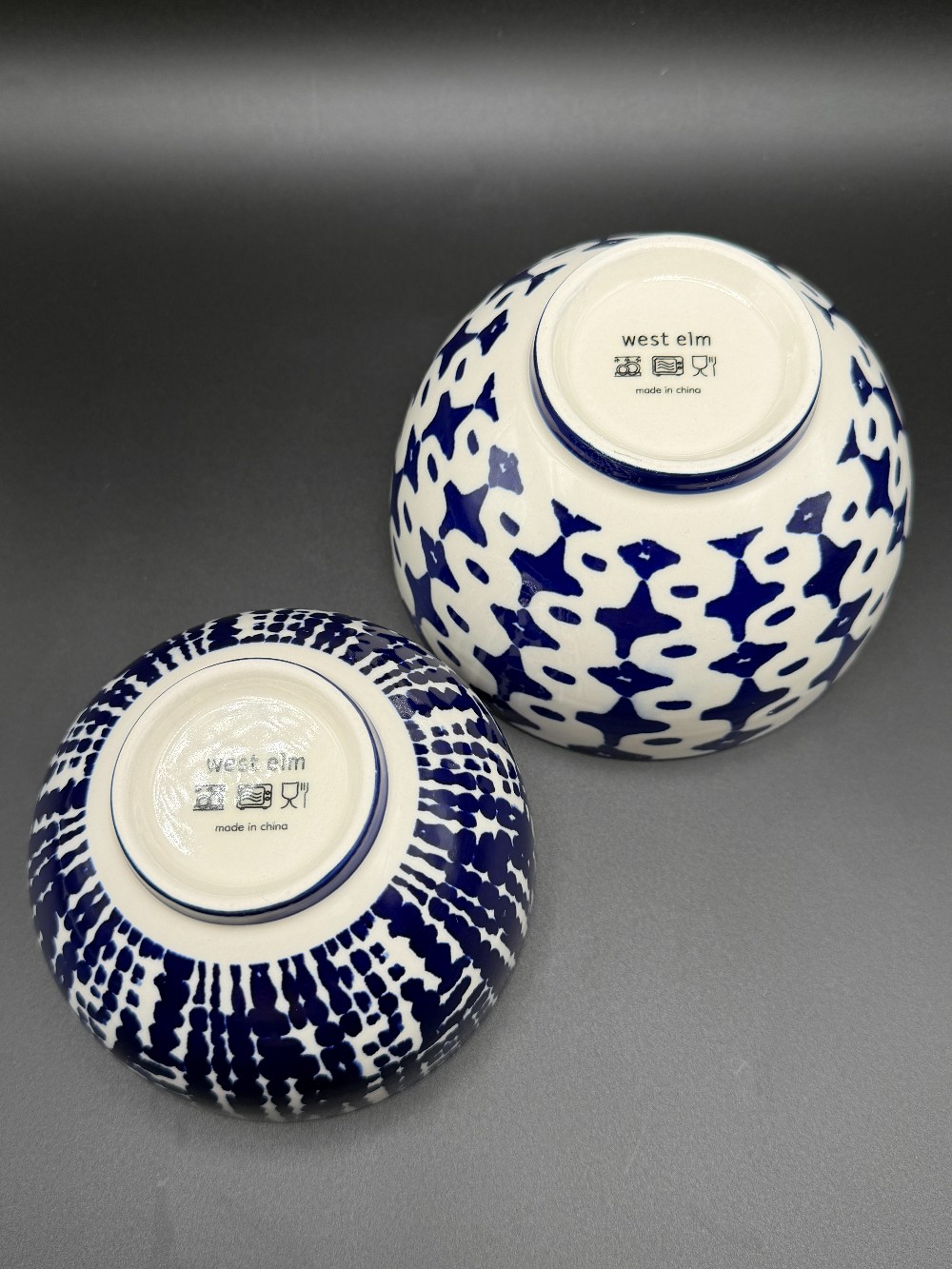 West Elm Indogo Bowls Set of 2