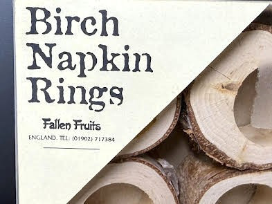 England Birch 6 Napkin Rings Cabin Core Country Core