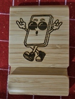 Peace - Wooden phone stand