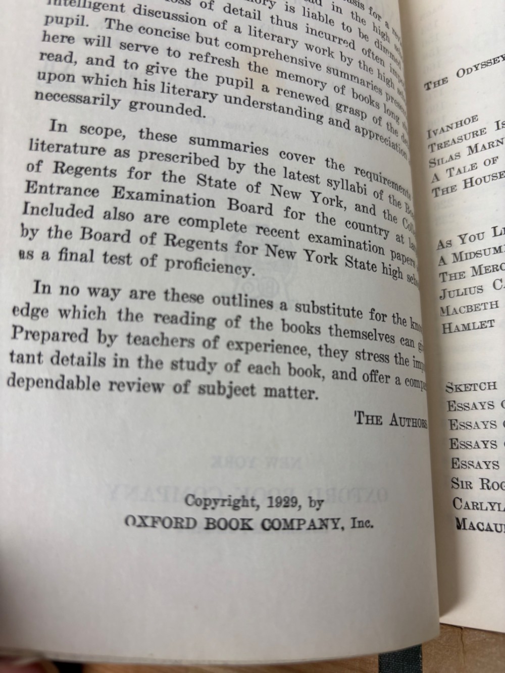 Book Set Antiquarian Oxford Review Series English Grammar Literature Algebra Spanish Paperbacks (1925–1933)