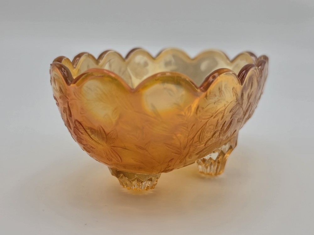 VTG 1950s Jeannette Floragold Candy Dish