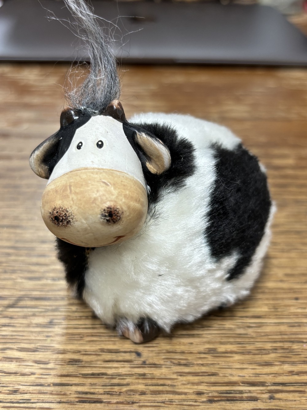 Trippies Furry Farm Animal Cow Figurine