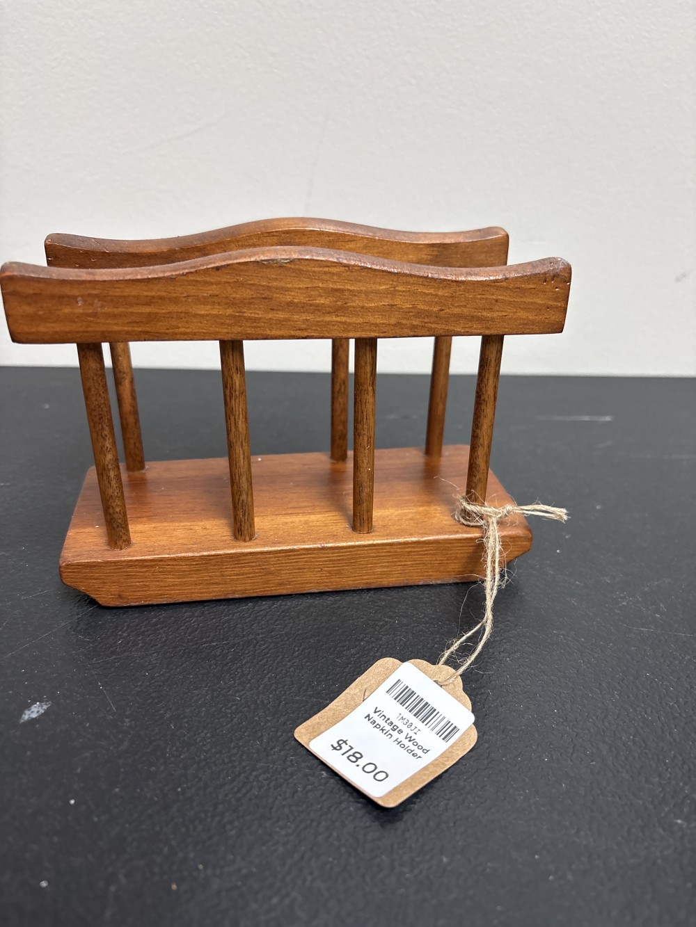Vintage Wood Napkin Holder