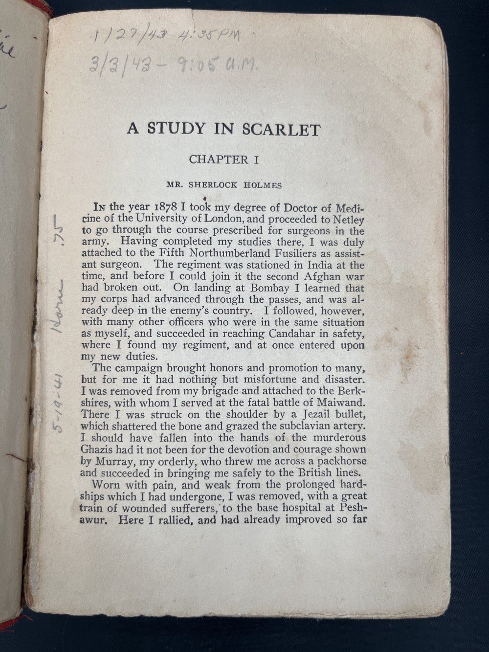 Vtg copy of Sherlock Holmes