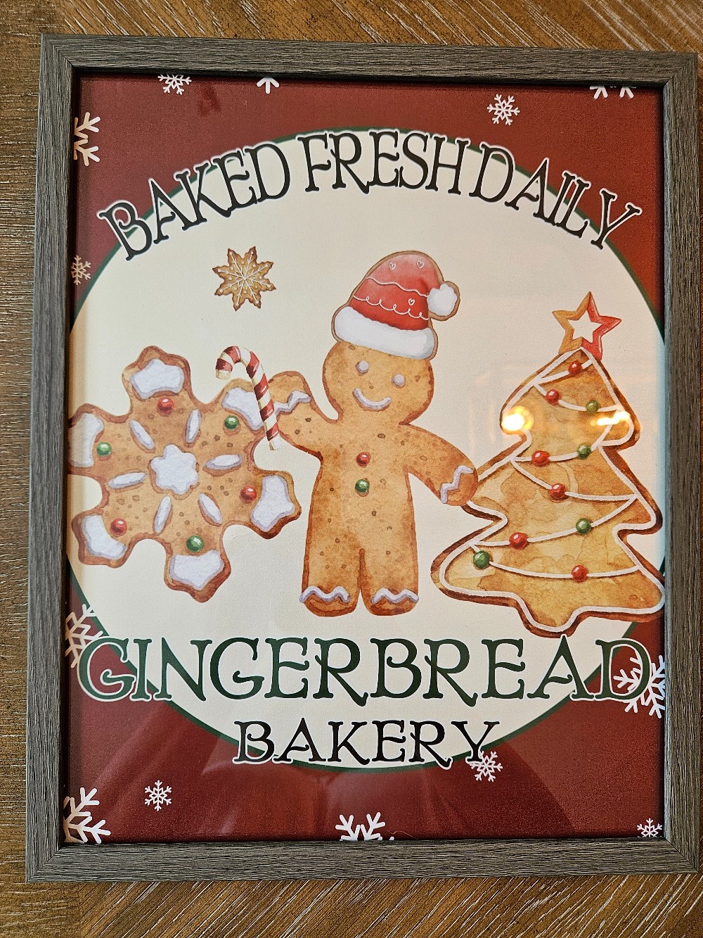 Gingerbread bakery framed picture
