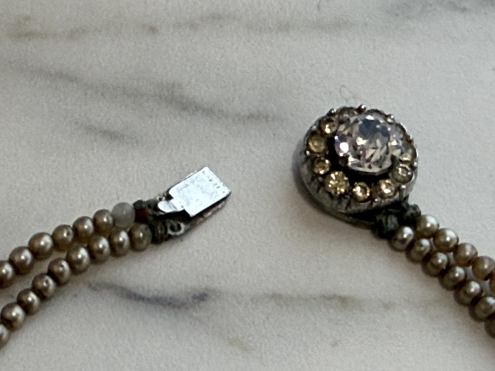 Vintage 1960s Necklace Faux Pearl