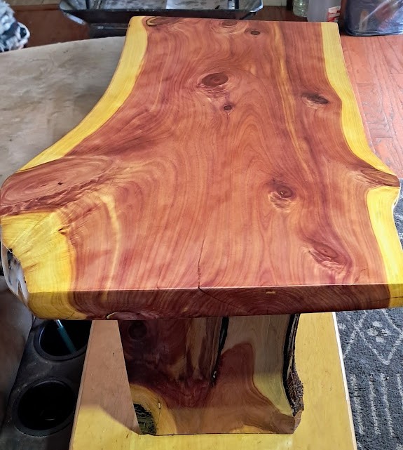 Handcrafted Small Cedar Table