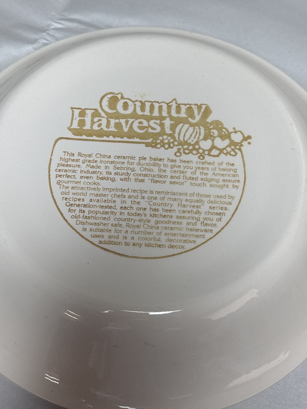 Cherry Pie Recipe Vintage Pie Plate