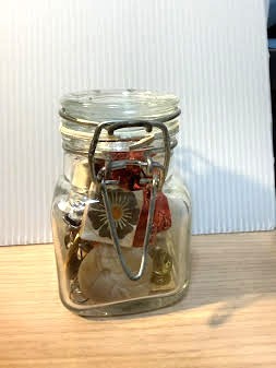 Smalll Mason Crow Jar