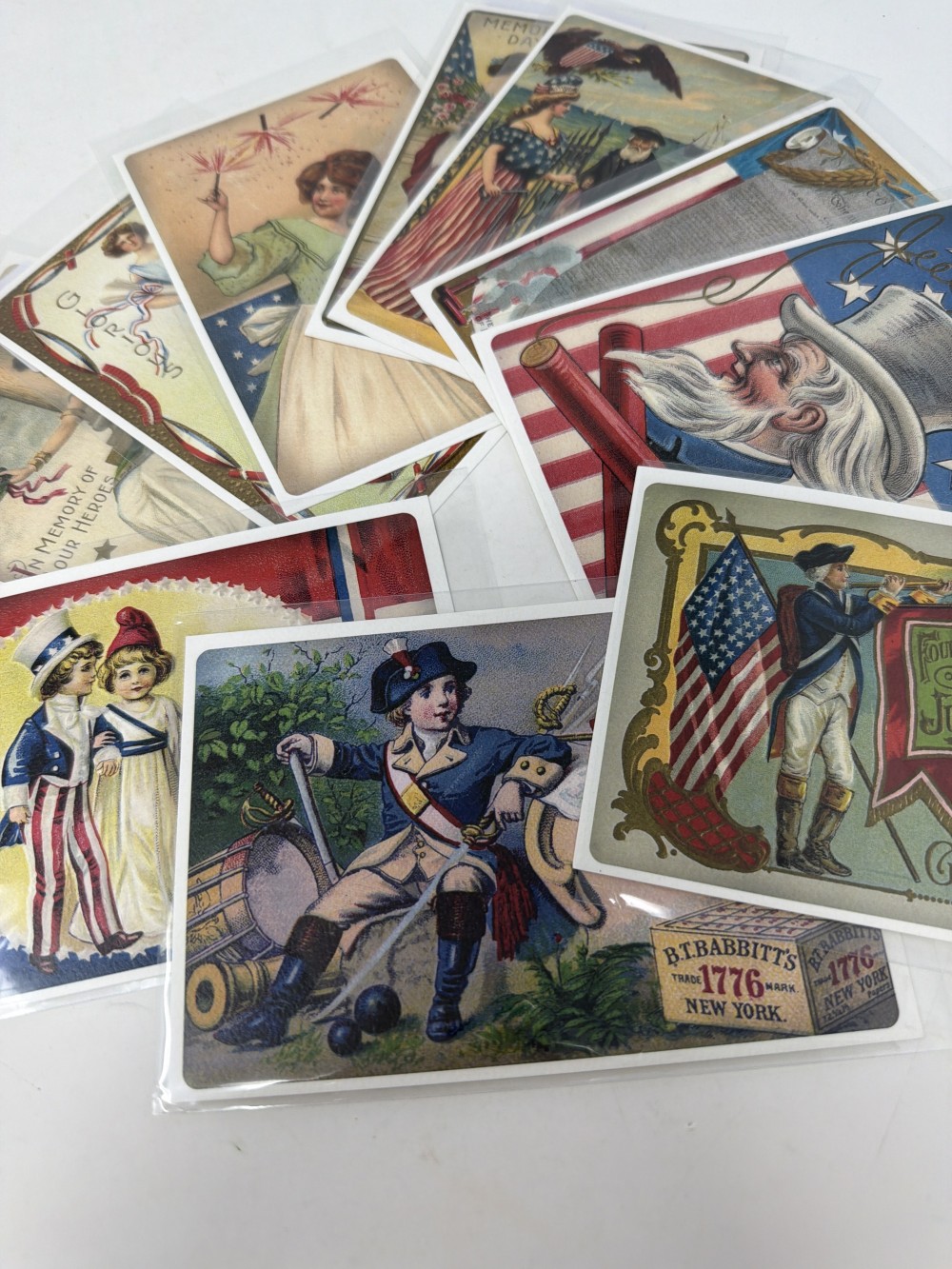 Vintage inspired Patriotic Postcard