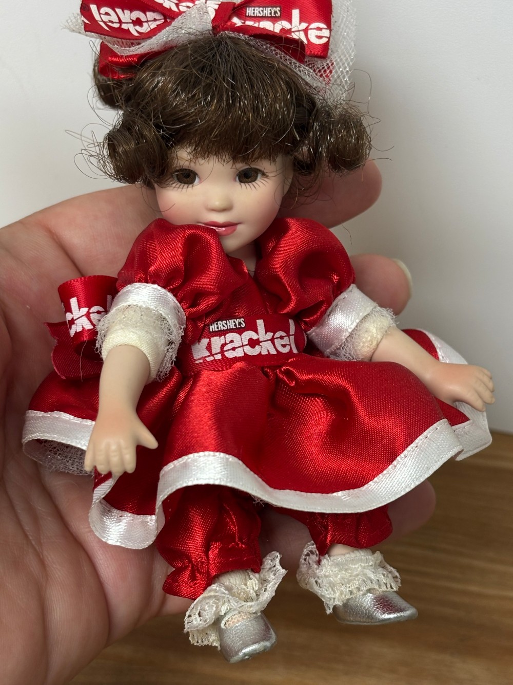 Marie Osmond Hershey's Krackel Tiny Tot Doll 2008 Miniature Collectible