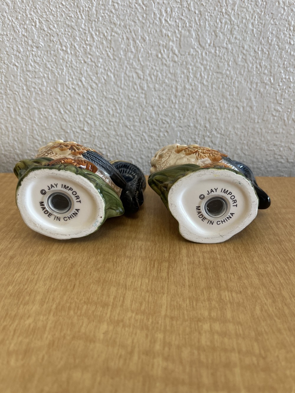 Vtg Jay Import Rooster S&P Shakers