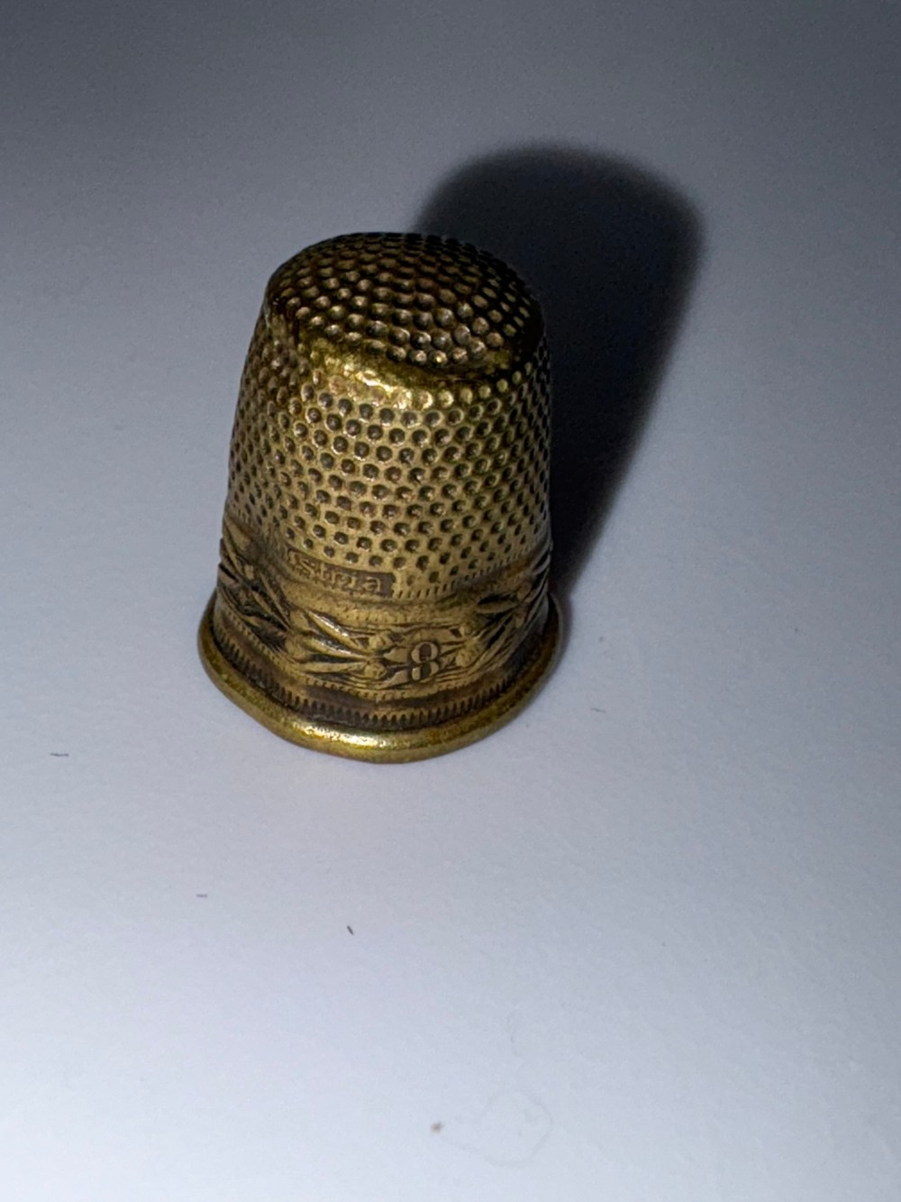 Vintage Brass Sewing Thimbles Set of 2