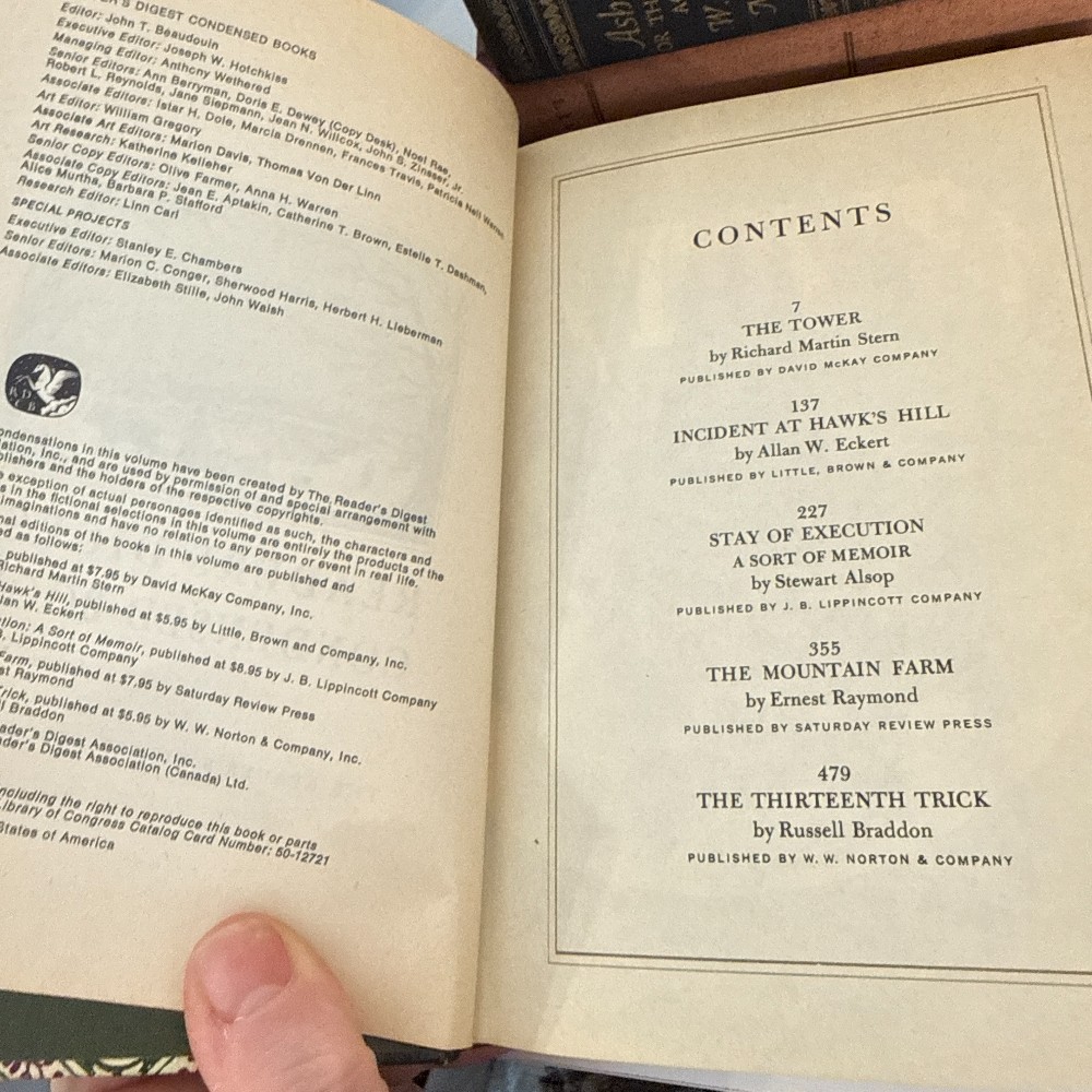 Reader's Digest Condensed Books Vol. 1 1974