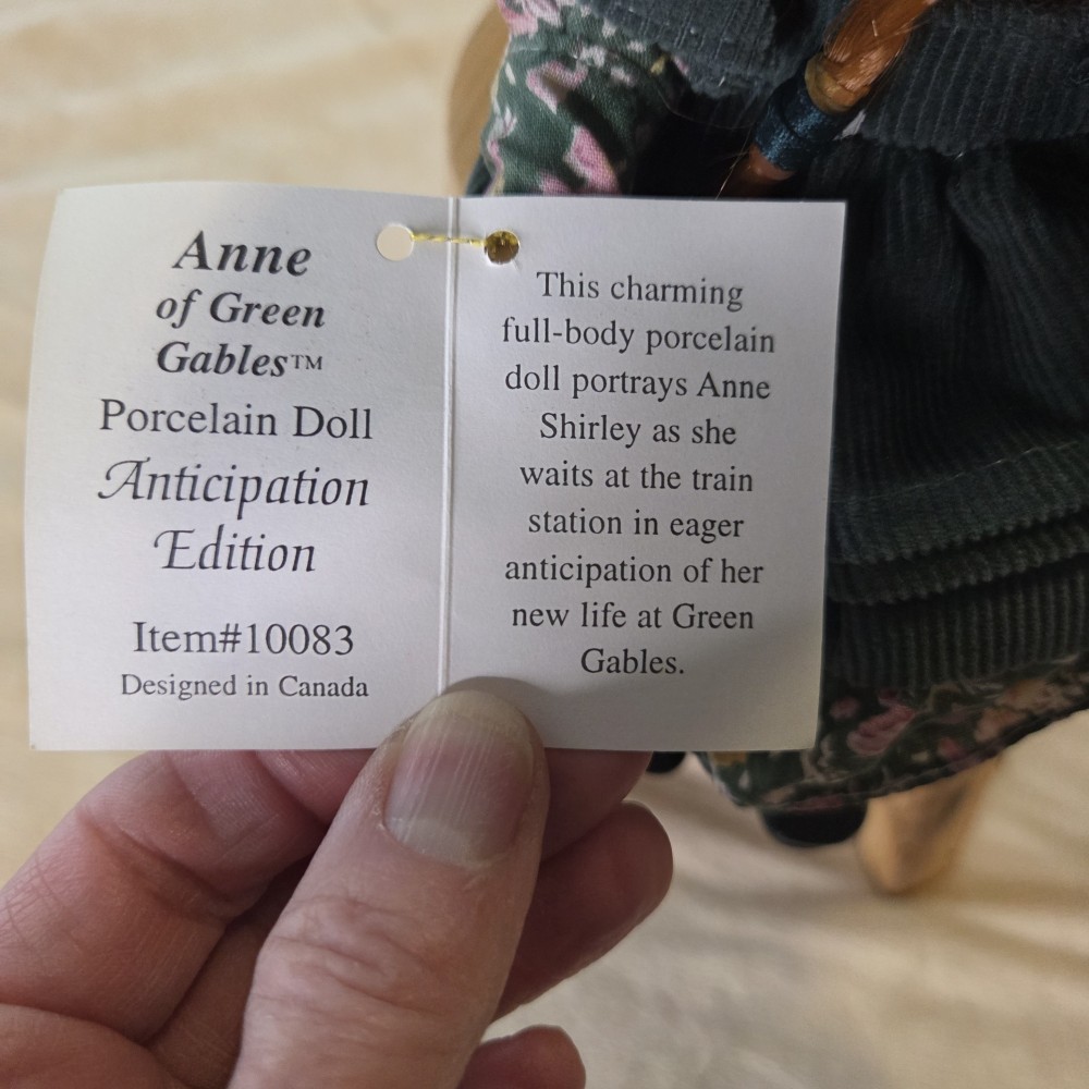 Avonlea Traditions Anne of Green Gables Porcelain Doll Shelf Sitter