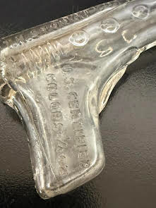 1930-40s Space Ray Gun Candy Container Clear Glass