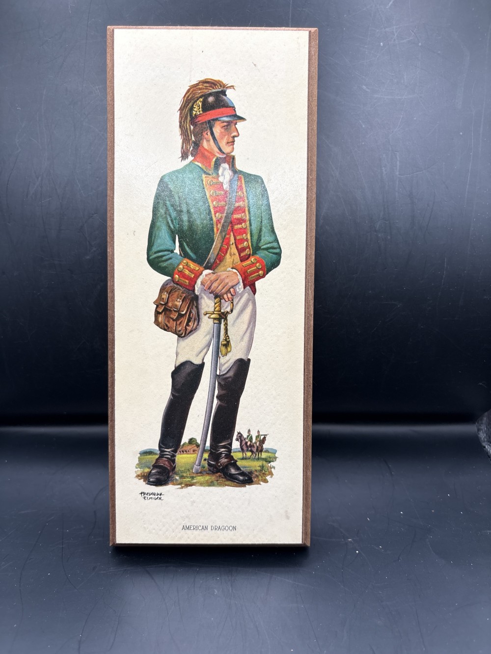 Vintage Frederick Elmiger Civil War Plaque